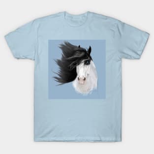 Black Pinto with Flying Mane T-Shirt